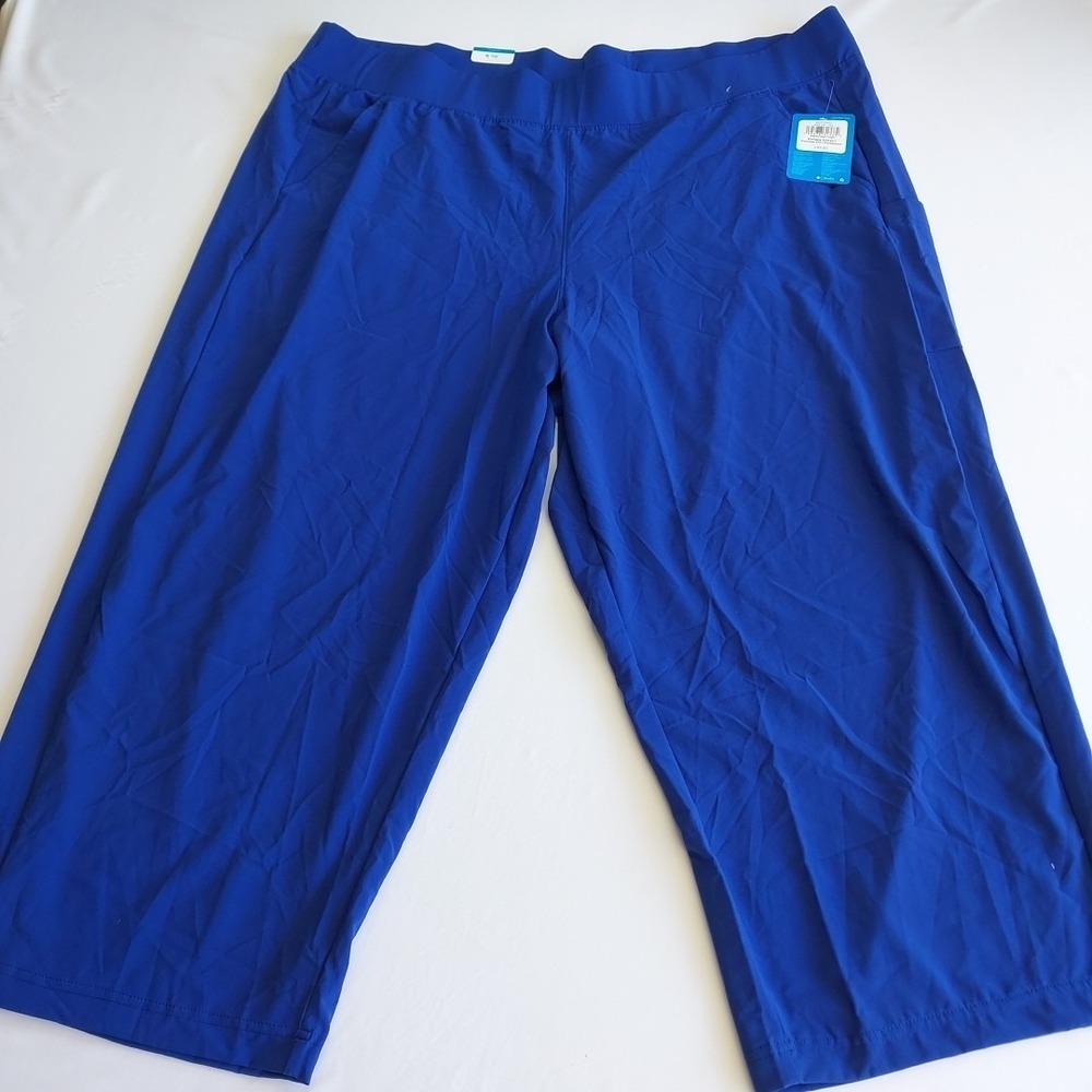 Columbia Anytime Flex Capri Pants Womens 3X Blue Omni‎ Shield NWT